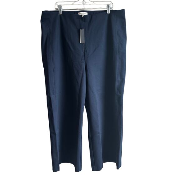 Banana Republic High Rise Wide Leg Cropped Everywhere Ponte Pant Blue 713496 XXL - Picture 3 of 11